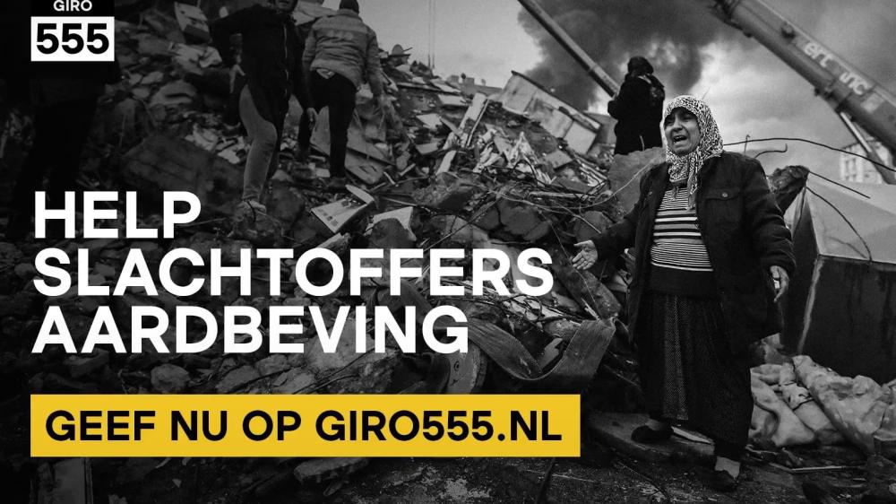 Omroepen doen mee aan actiedag Giro555 voor de slachtoffers